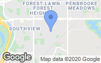 Map of Hamptons, AB